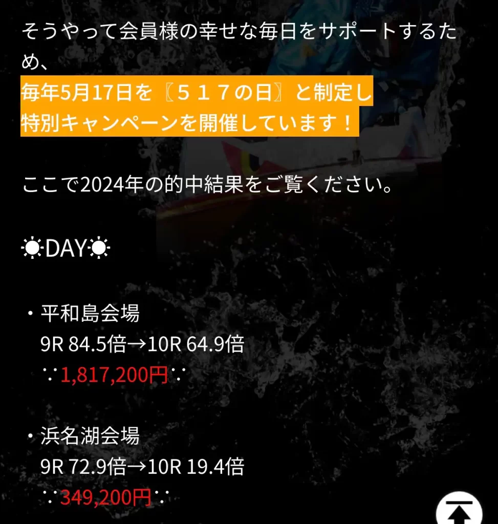 競艇予想サイト「ゲットボート(GET!BOAT)」の実績の捏造