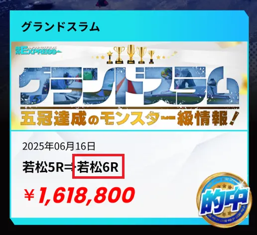勝舟エクスプレス　的中実績　捏造１