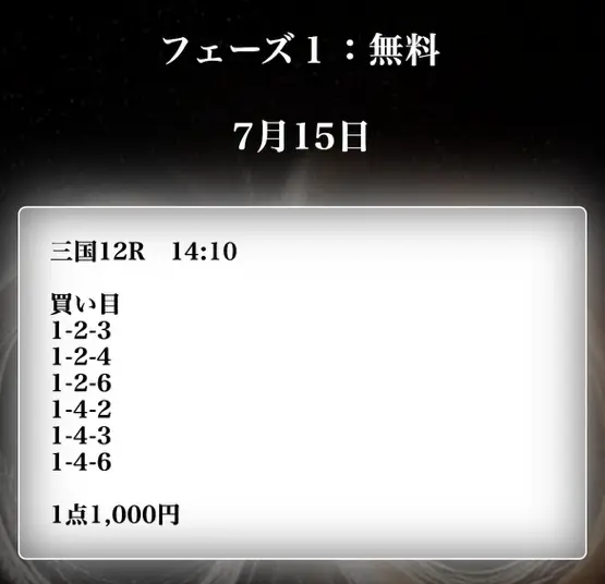 競艇インフィニティ　2025年07月15日(火)　三国12R