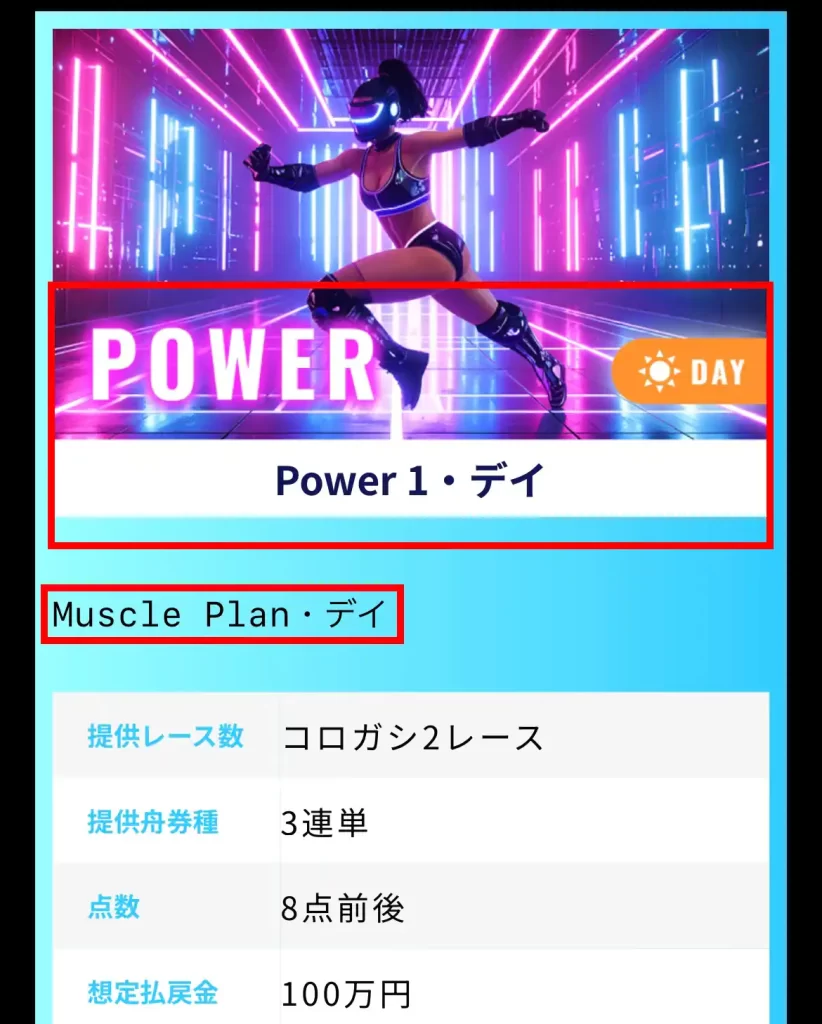 競艇予想サイト「ワークアウト」のプラン