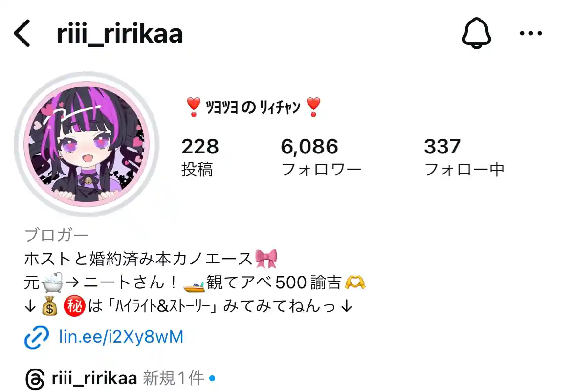 競艇インフルエンサー「❣️ﾂﾖﾂﾖのﾘｨﾁｬﾝ❣️」のインスタ